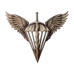 Beret Brass Insignia of Ukrainian Airborne troops