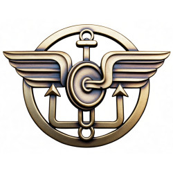 Transport Service Beret Brass Insignia of Ukraine Armed forces