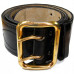 Officers Black Leather Belt. Ukraine