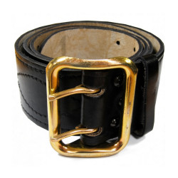 Officers Black Leather Belt. Ukraine